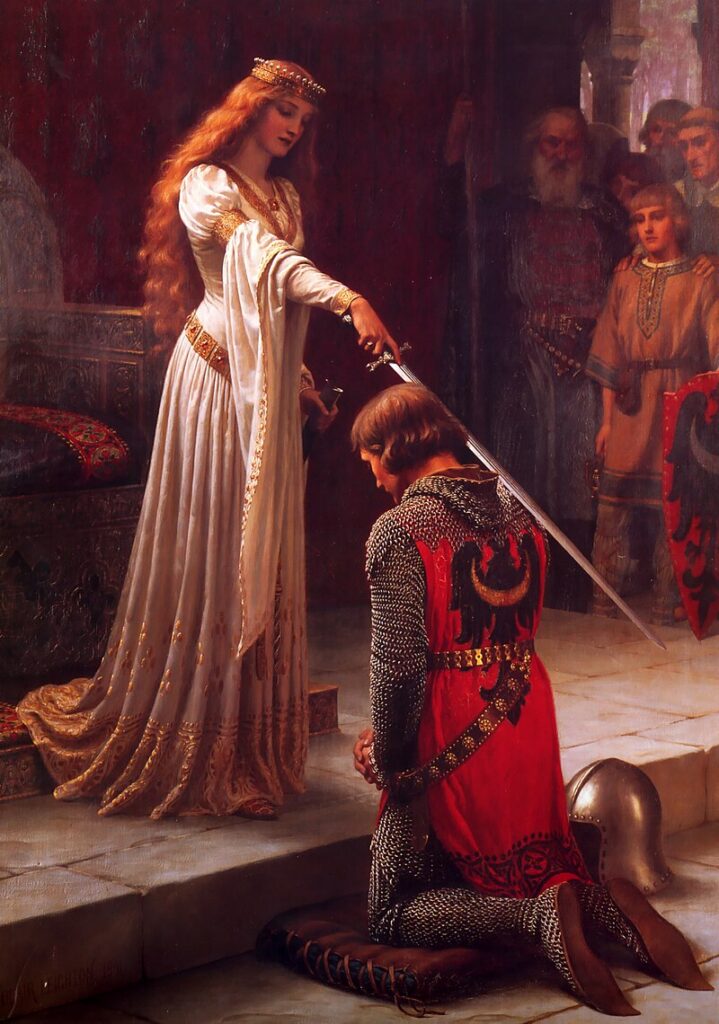 Ordenação de um Cavaleiro, por Edmund Blair Leighton, (1901)