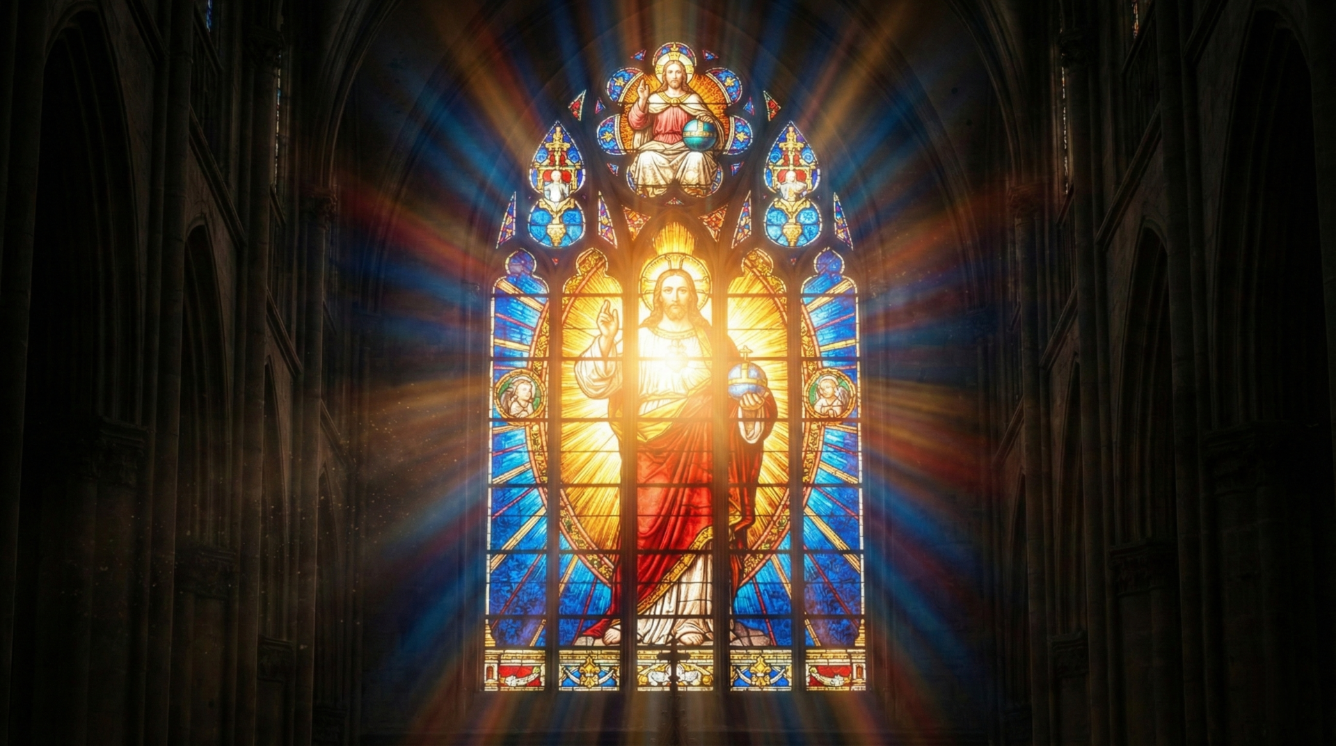 Cristo como Luz do Mundo, verdadeira luz do Natal.