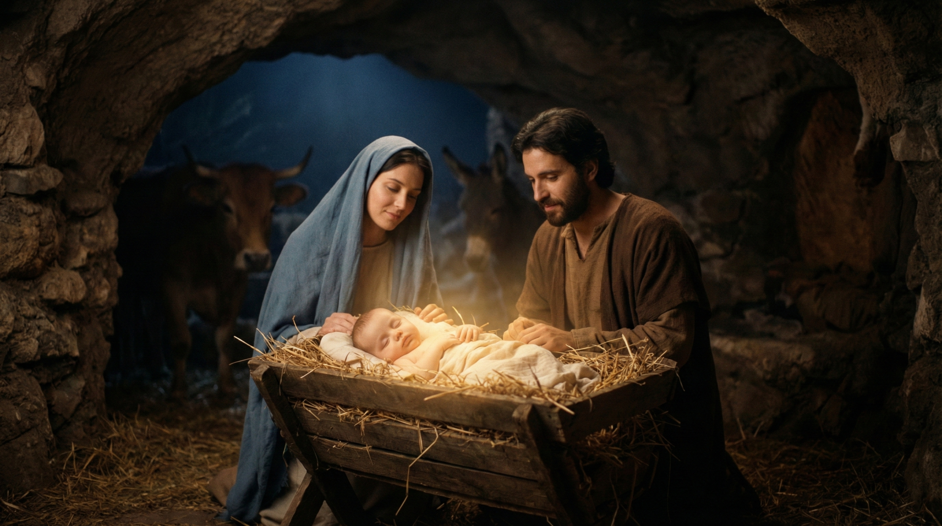 Presépio representando o nascimento de Jesus Cristo e o verdadeiro significado do Natal.