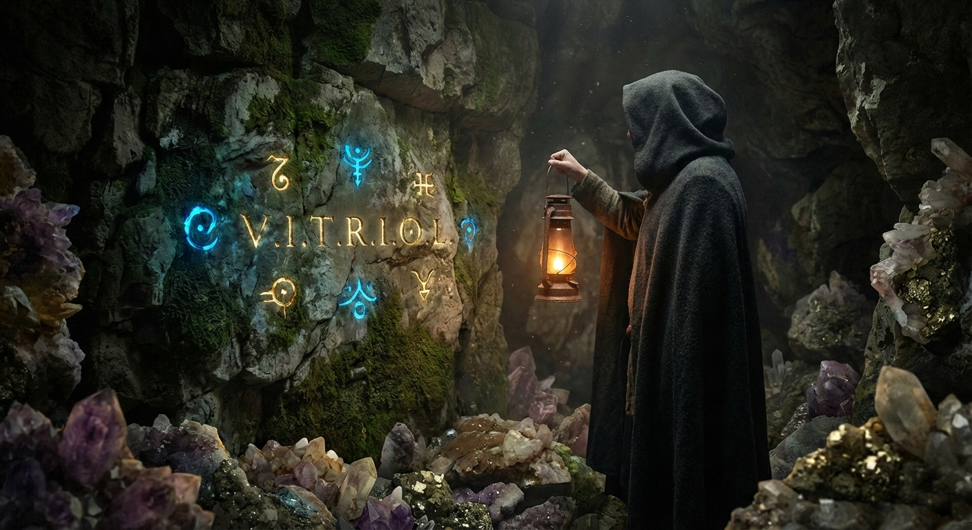 "Câmara de Reflexões", o interior da terra, e a busca pela pedra oculta.