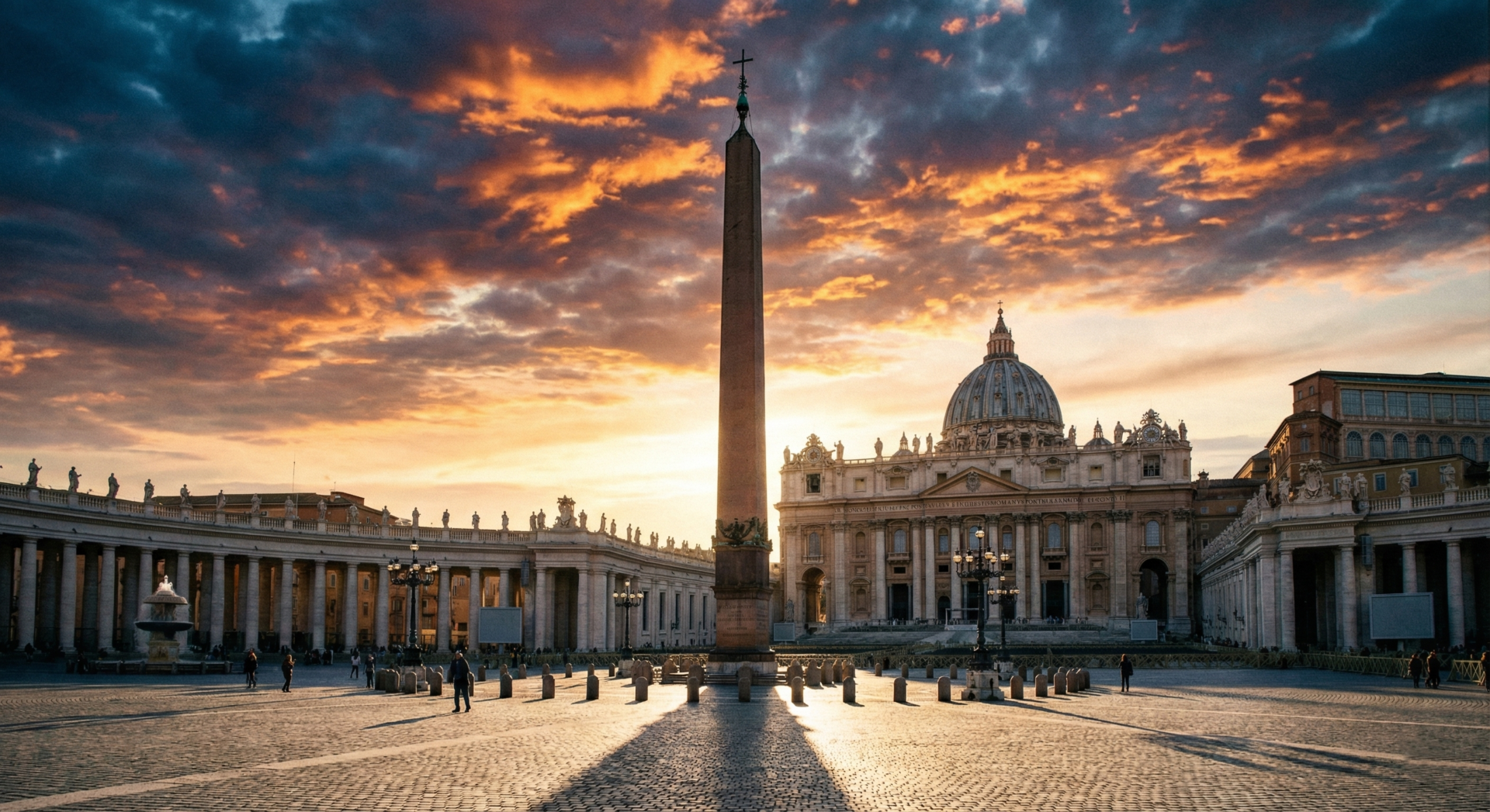 O Obelisco do Vaticano, originalmente um monumento ao deus Sol egípcio.