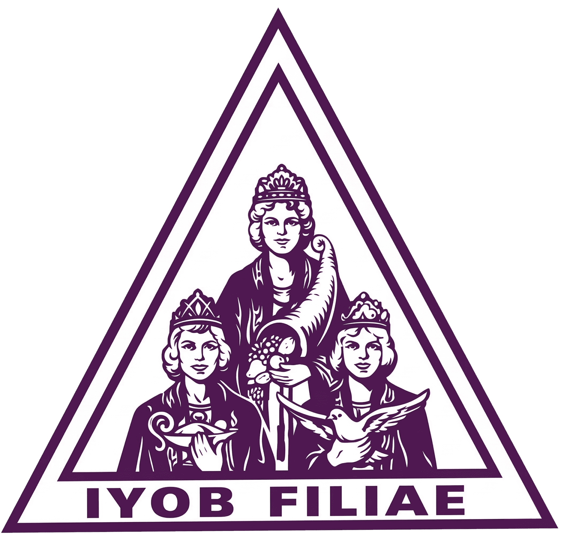 Logo da Ordem Paramaçônica Feminina das Filhas de Jó Internacional