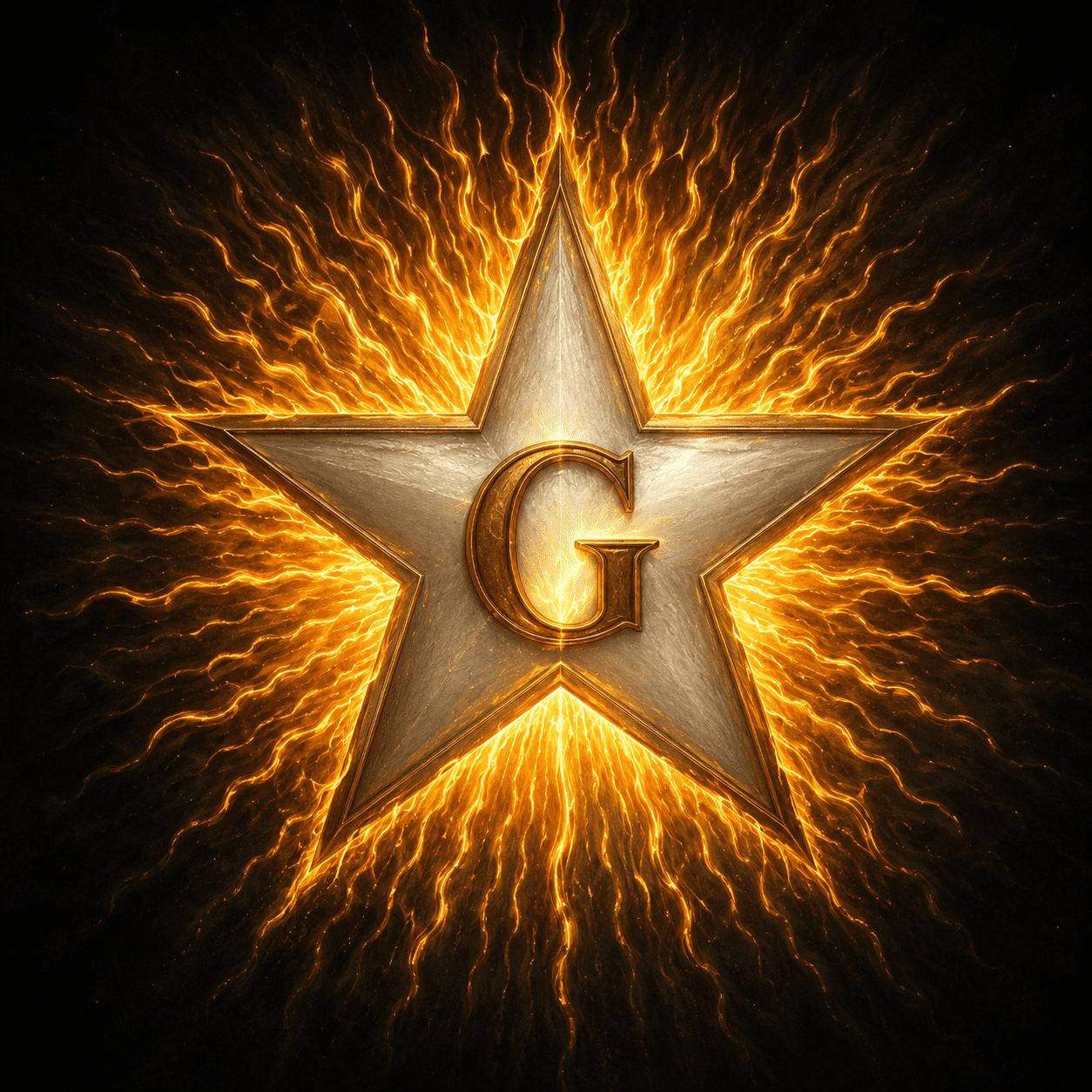 A Letra "G" dentro do Pentagrama, que nada mais é, do que a própria Estrela Flamejante da Maçonaria.