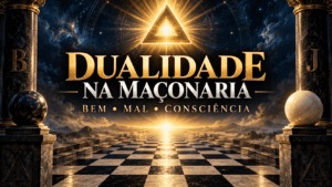 Pavimento Mosaico representando a dualidade na Maçonaria e o equilíbrio entre os opostos